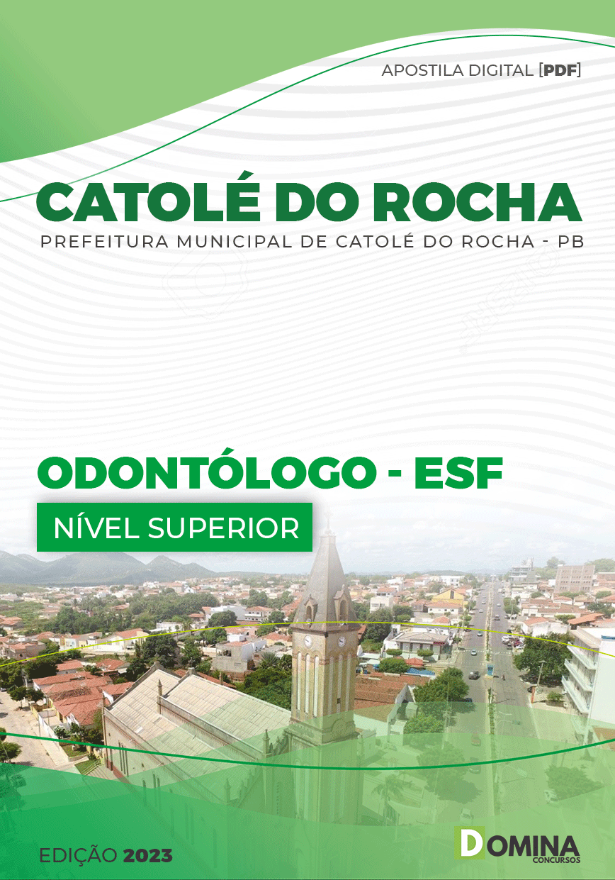 Apostila Digital Pref Catolé Rocha PB 2023 Odontólogo ESF