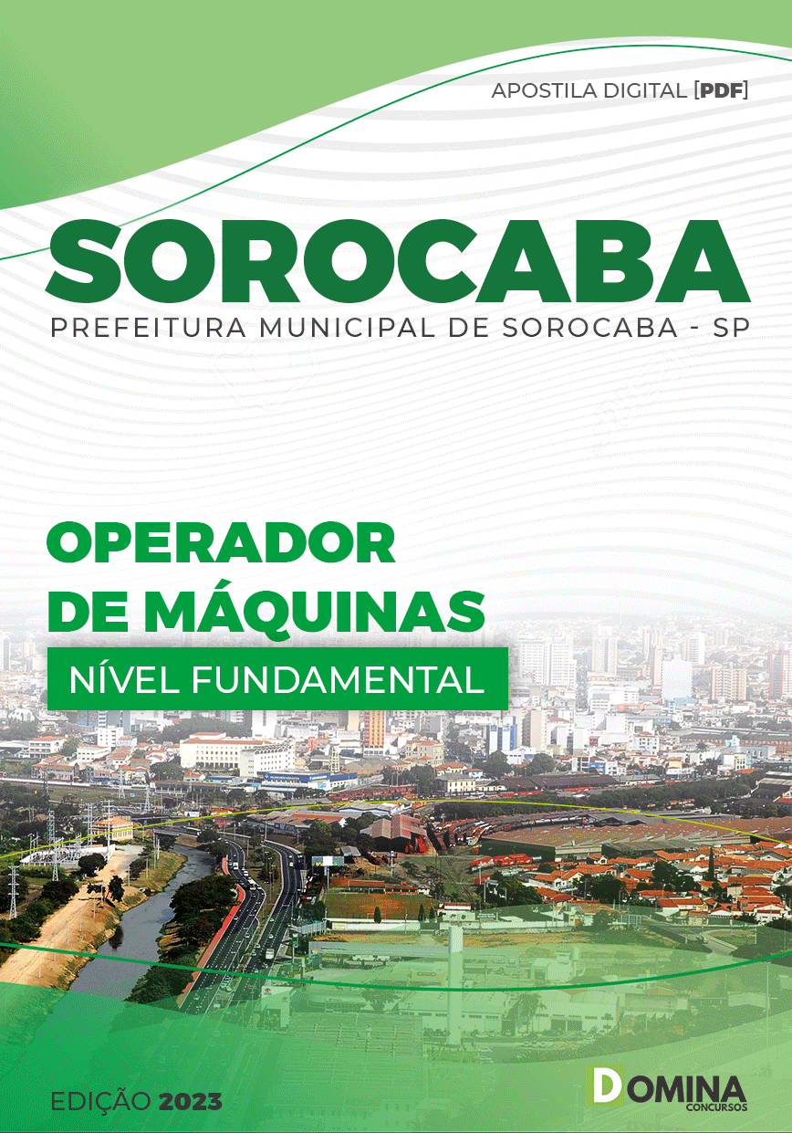 Apostila Concurso Pref Sorocaba SP 2023 Operador Máquinas