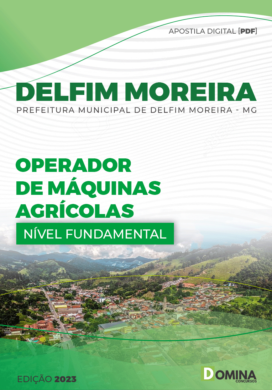 Apostila Pref Delfim Moreira MG 2023 Operador Máquinas Agrícolas