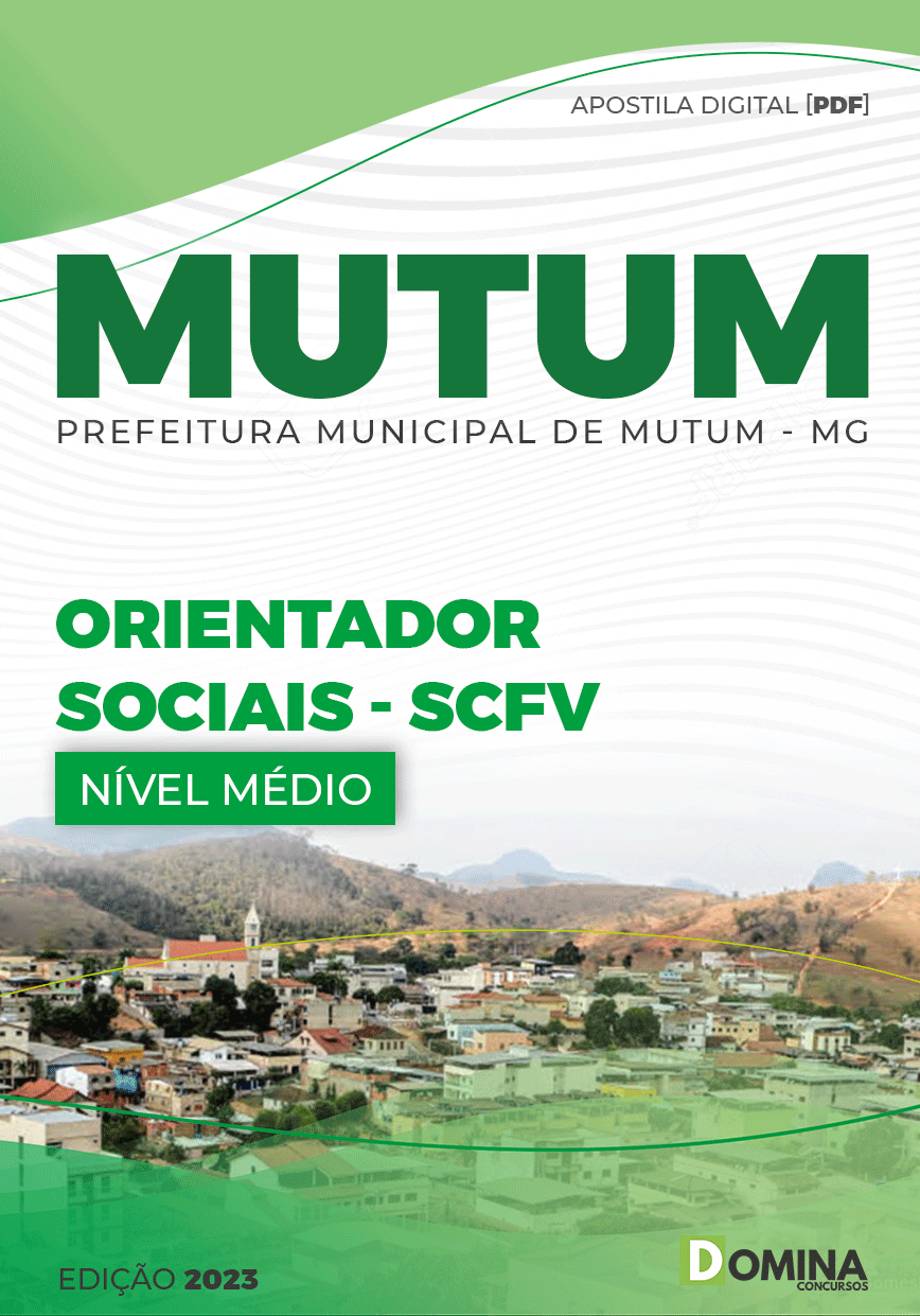 Apostila Pref Mutum MG 2023 Orientador Social SCFV