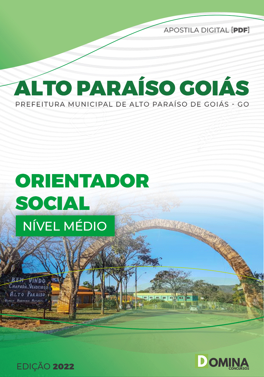 Apostila Pref Alto Paraíso Goiás GO 2022 Orientador Social