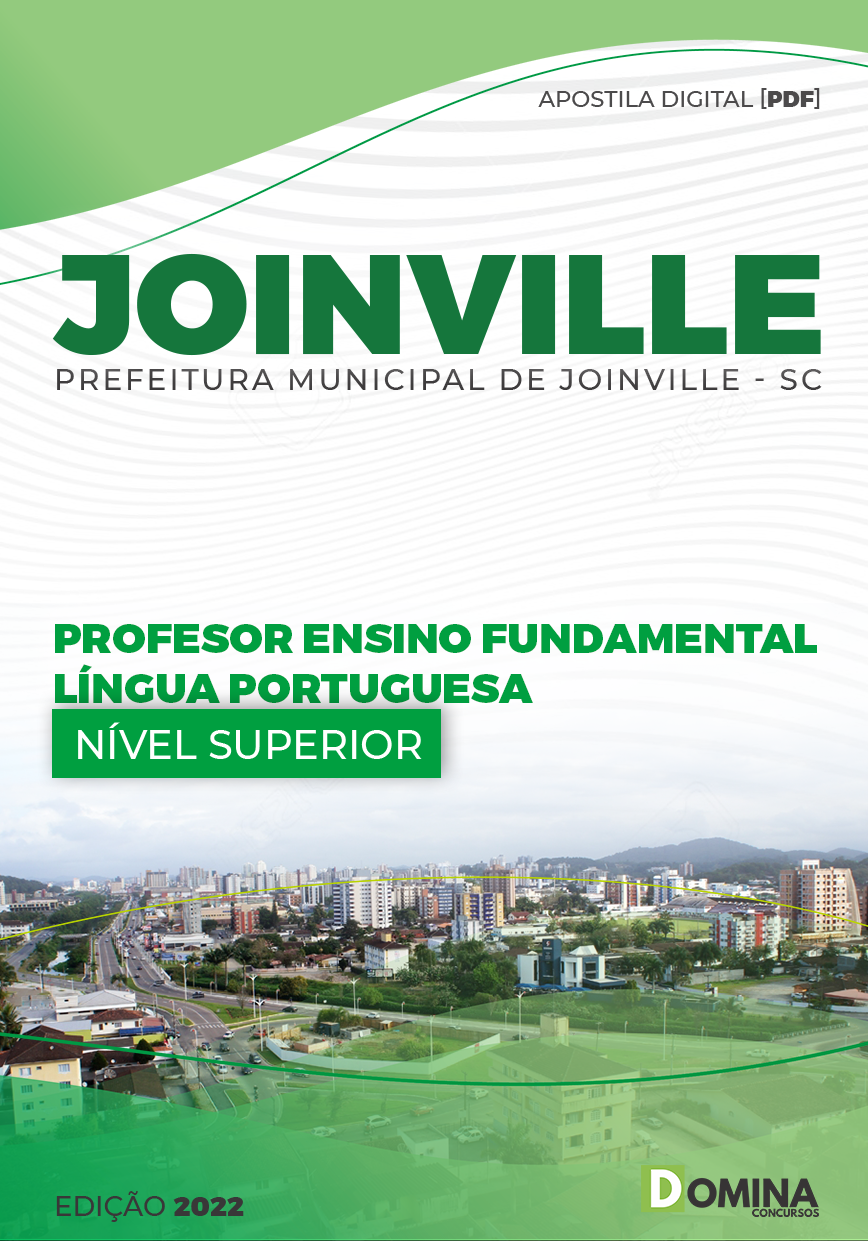 Apostila Pref Joinville SC 2022 Professor Ensino Fund Língua Portuguesa