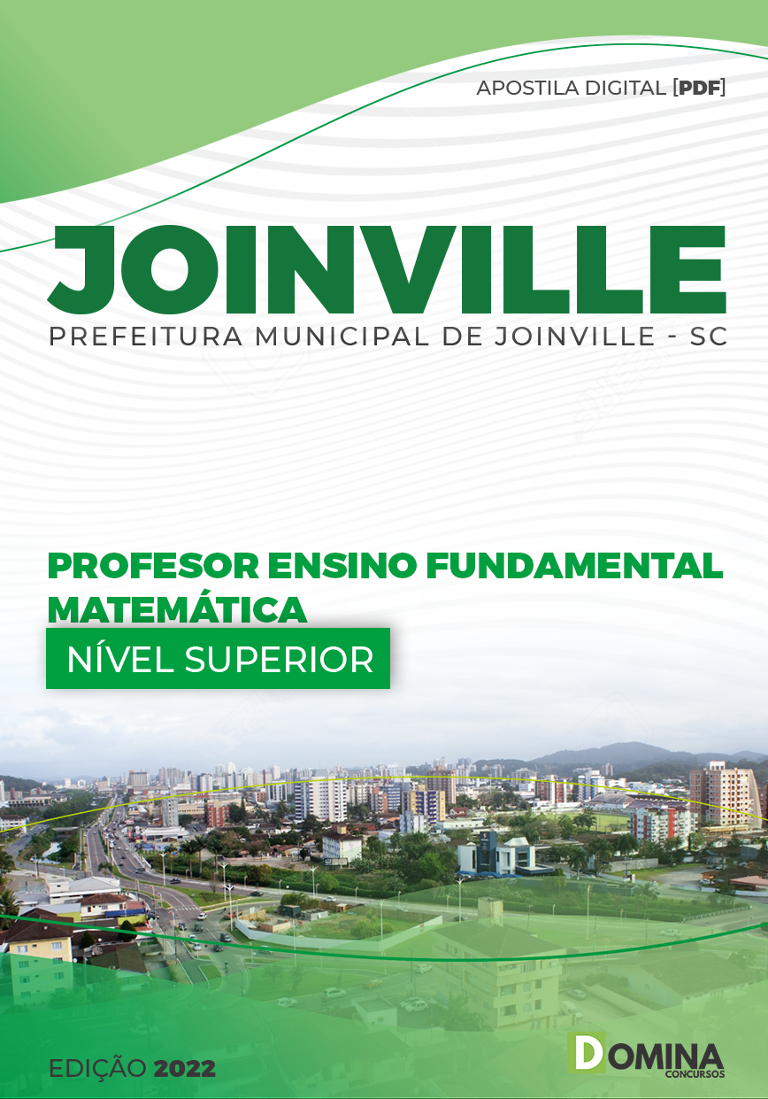 Apostila Pref Joinville SC 2022 Professor Ensino Fund Matemática