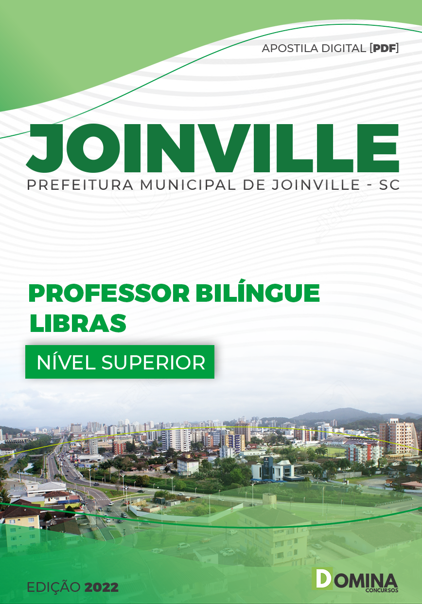 Apostila Pref Joinville SC 2022 Professor Bilíngue Libras