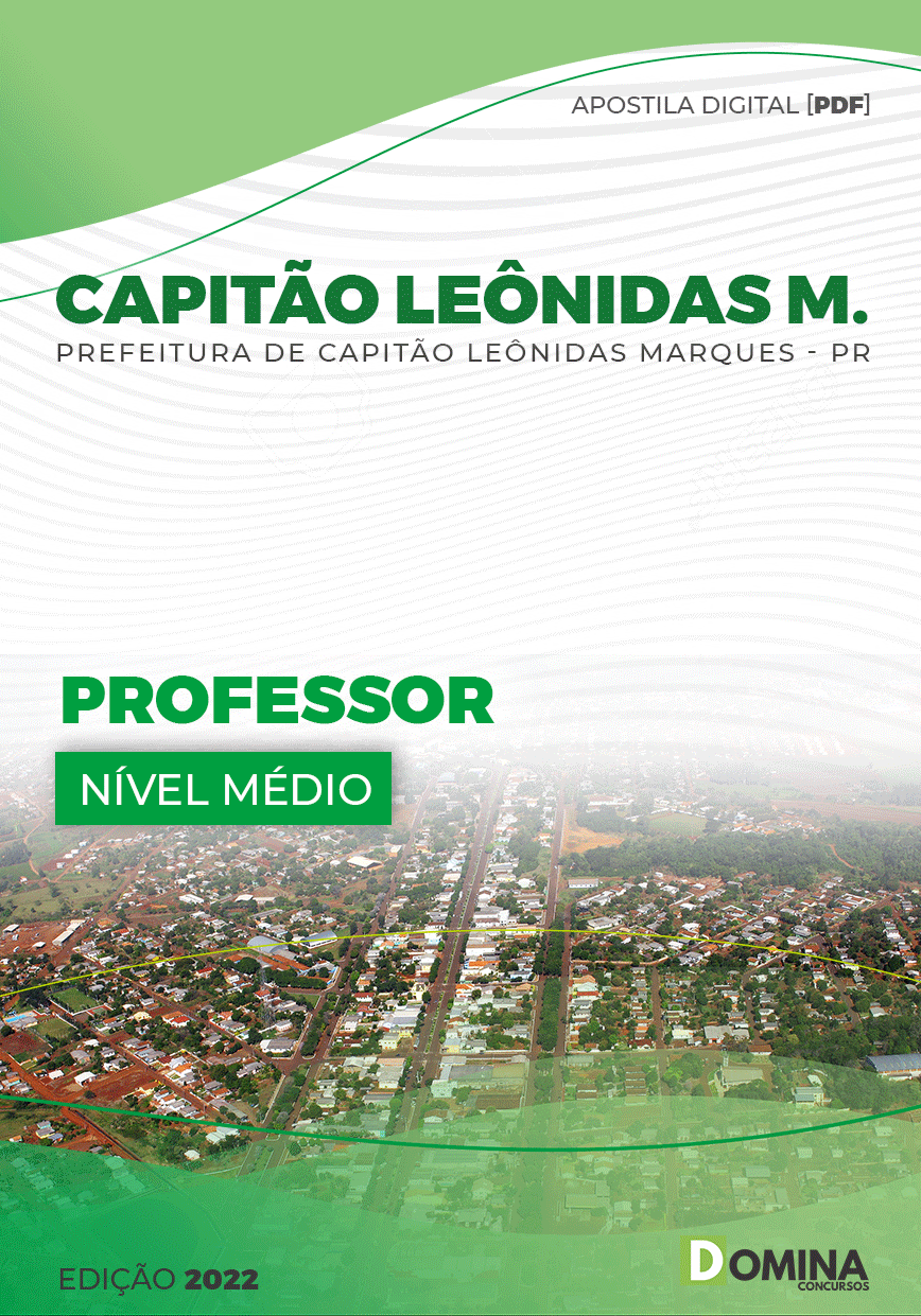 Apostila Pref Capitão Leônidas Marques PR 2022 Professor