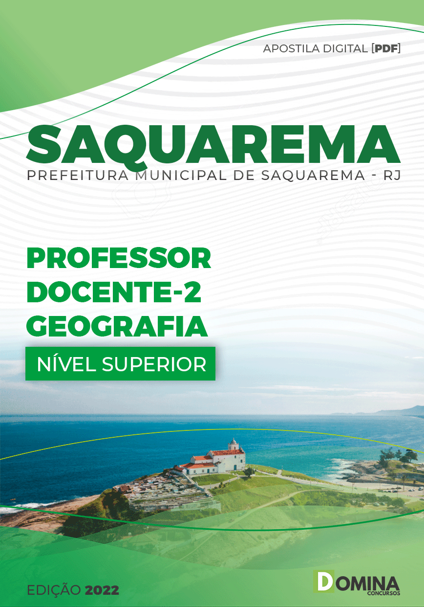 Apostila Pref Saquarema RJ 2022 Professor Docente Geografia