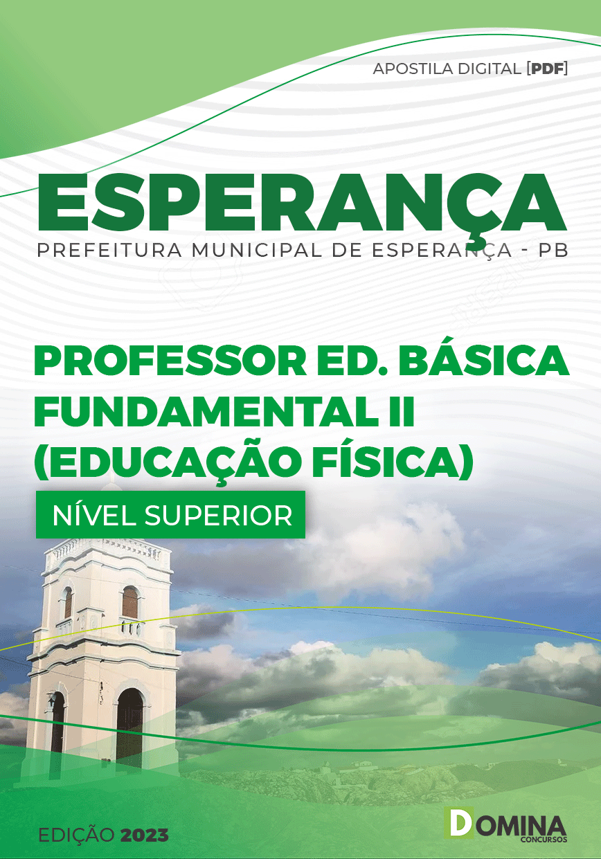 Apostila Pref Esperança PB 2023 Professor Ed Básica Fund II Física