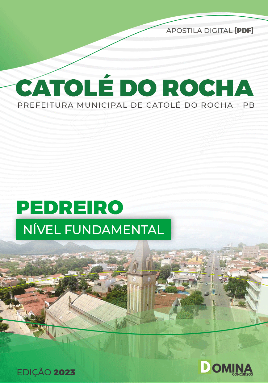 Apostila Digital Pref Catolé Rocha PB 2023 Pedreiro