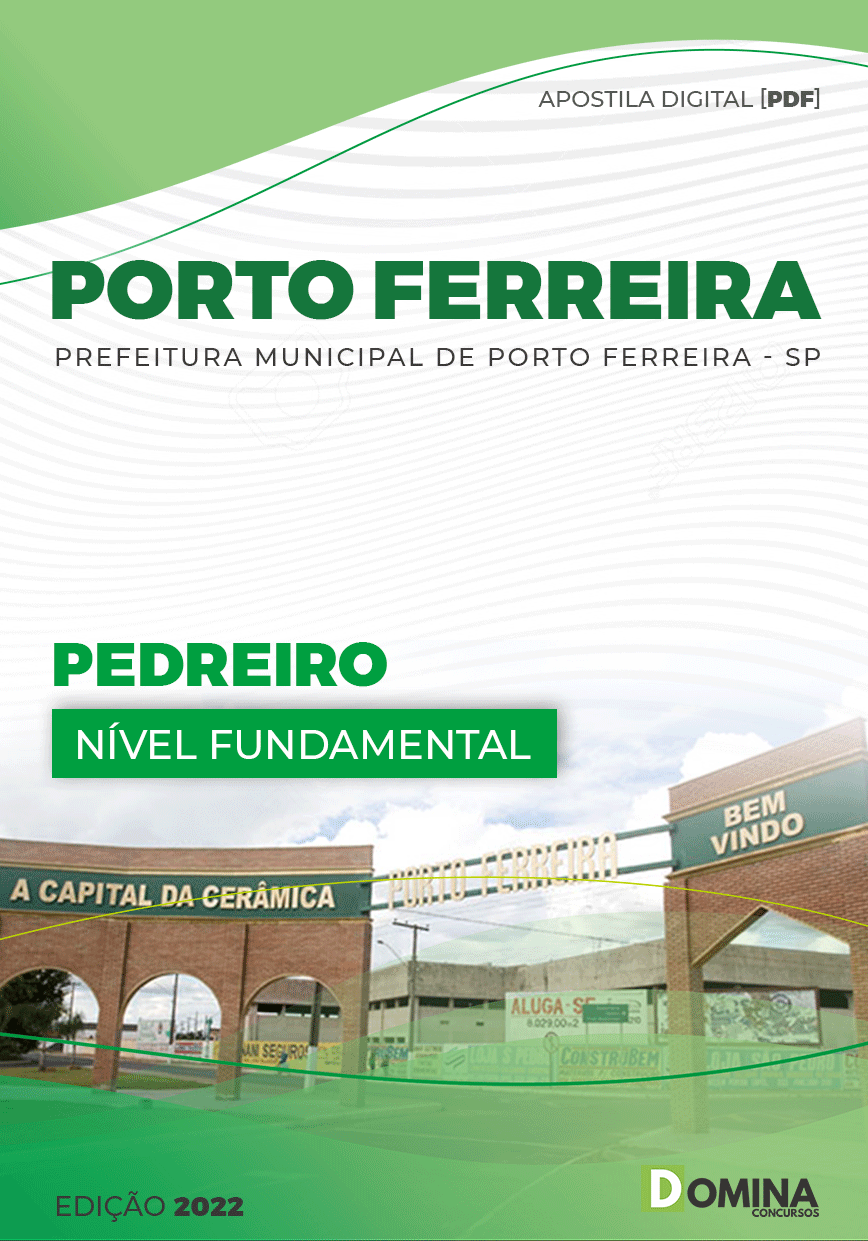 Apostila Digital Pref Porto Ferreira SP 2022 Pedreiro