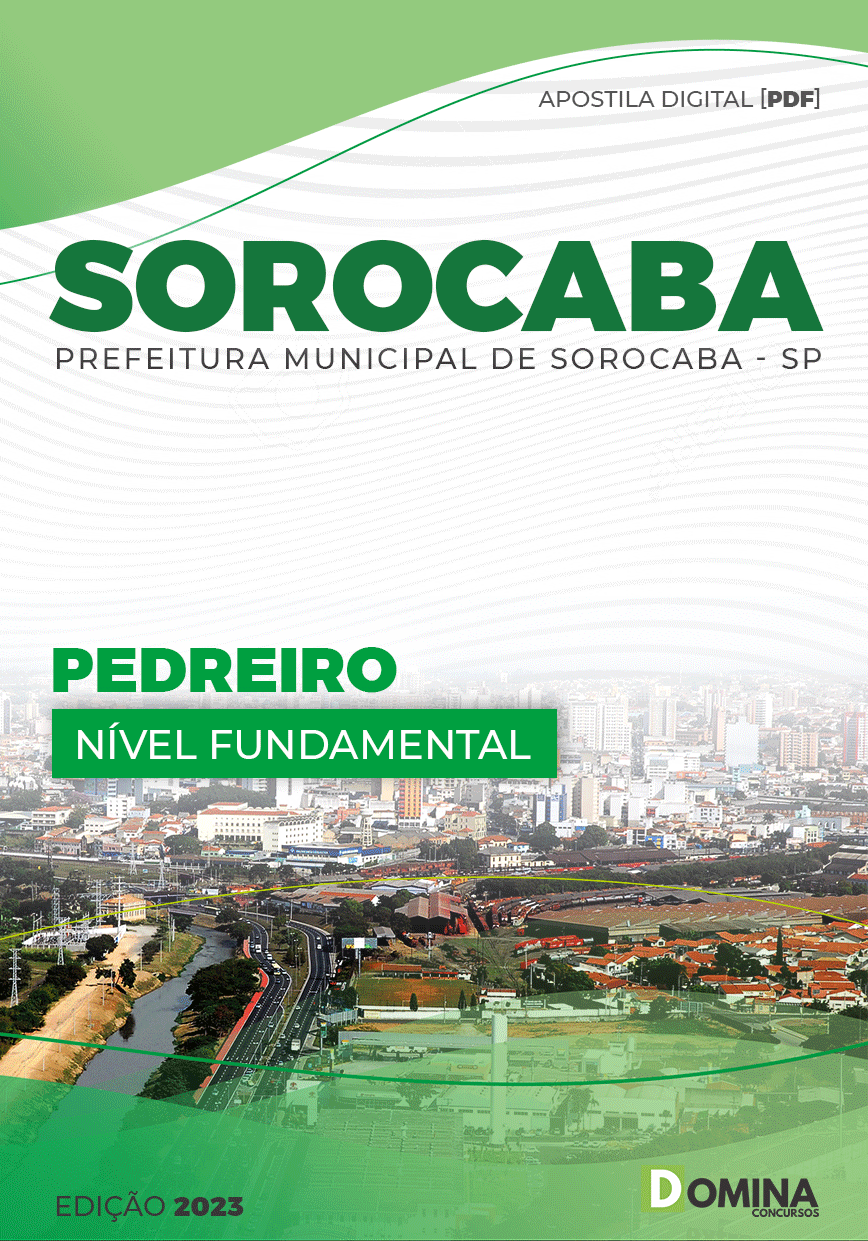 Apostila Concurso Pref Sorocaba SP 2023 Pedreiro