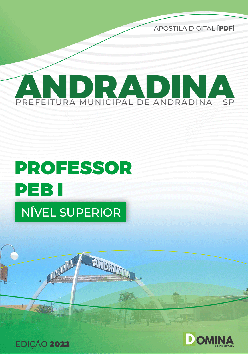 Apostila Digital Pref Andradina SP 2022 Professor PEB I