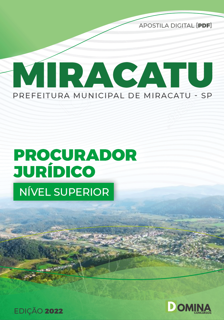 Apostila Concurso Pref Miracatu SP 2022 Procurador Jurídico