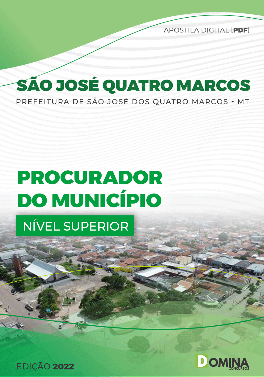 Apostila Pref São José Quatro Marcos MT 2022 Procurador Jurídico