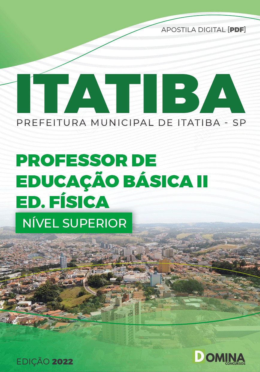 Apostila Pref Itatiba SP 2022 Professor Educação Básica II Ed Física
