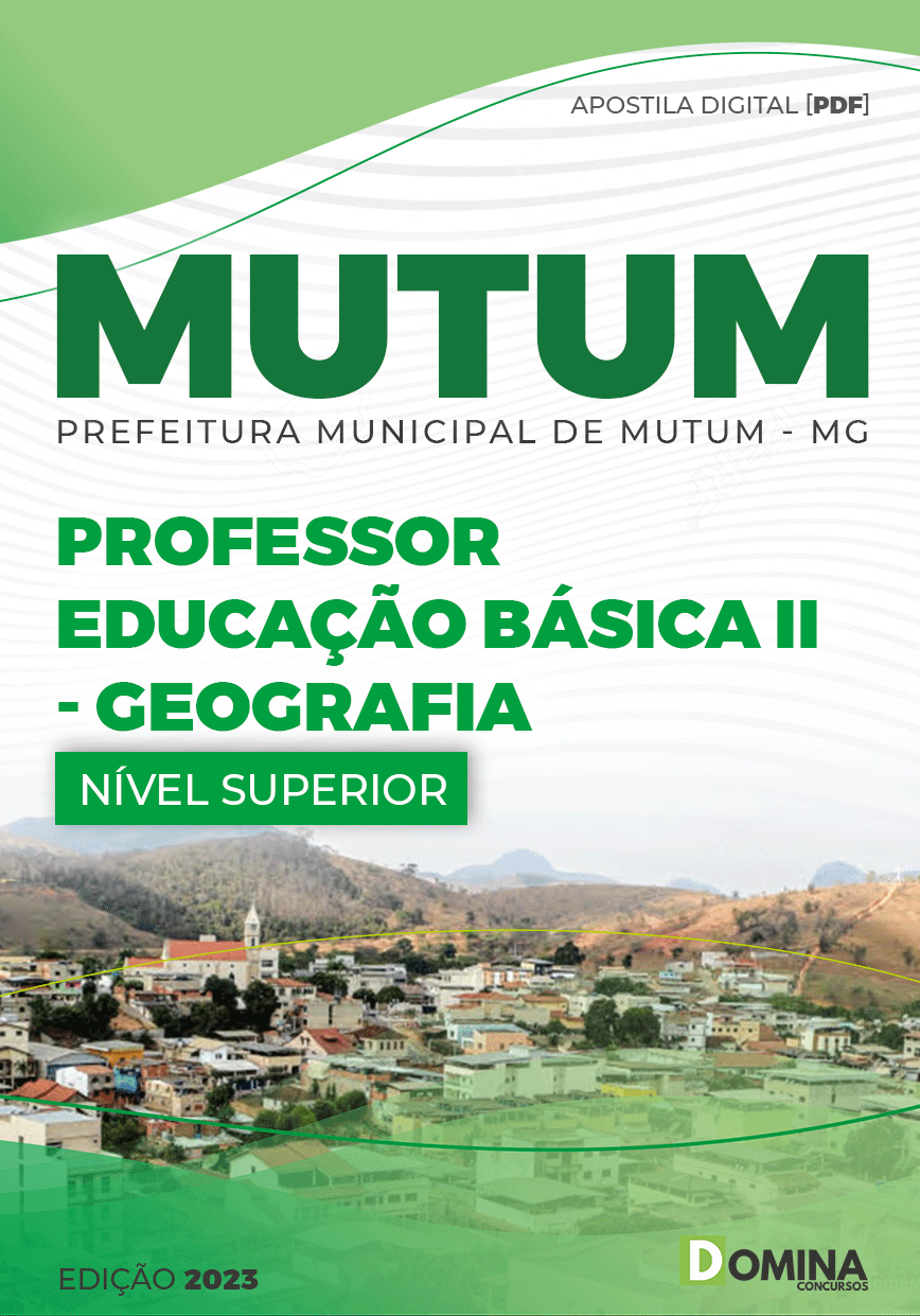 Apostila Pref Mutum MG 2023 Professor Educação Básica II Geografia