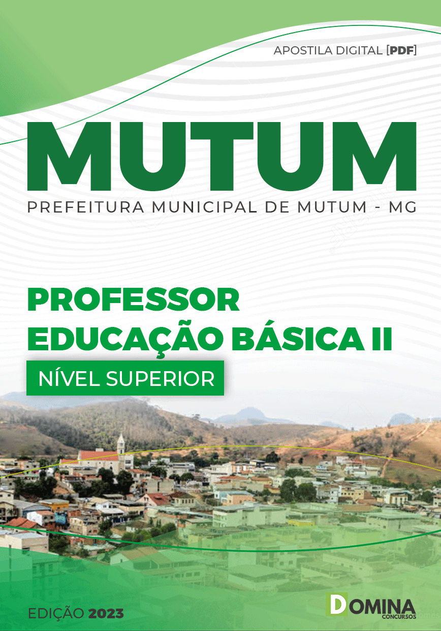 Apostila Pref Mutum MG 2023 Professor Educação Básica II