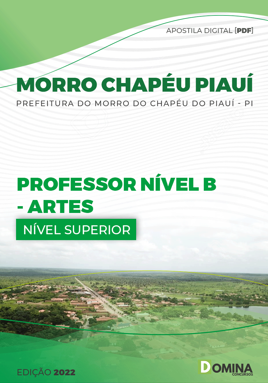 Apostila Pref Morro do Chapéu PI 2022 Professor Nível B Artes