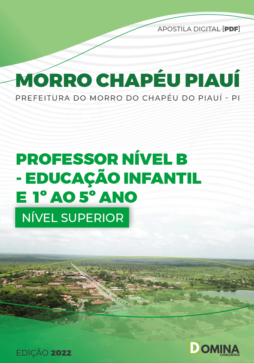 Apostila Pref Morro do Chapéu PI 2022 Professor Nível B Ed Infantil