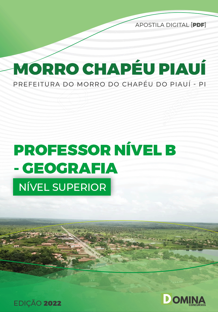 Apostila Pref Morro do Chapéu PI 2022 Professor Nível B Geografia