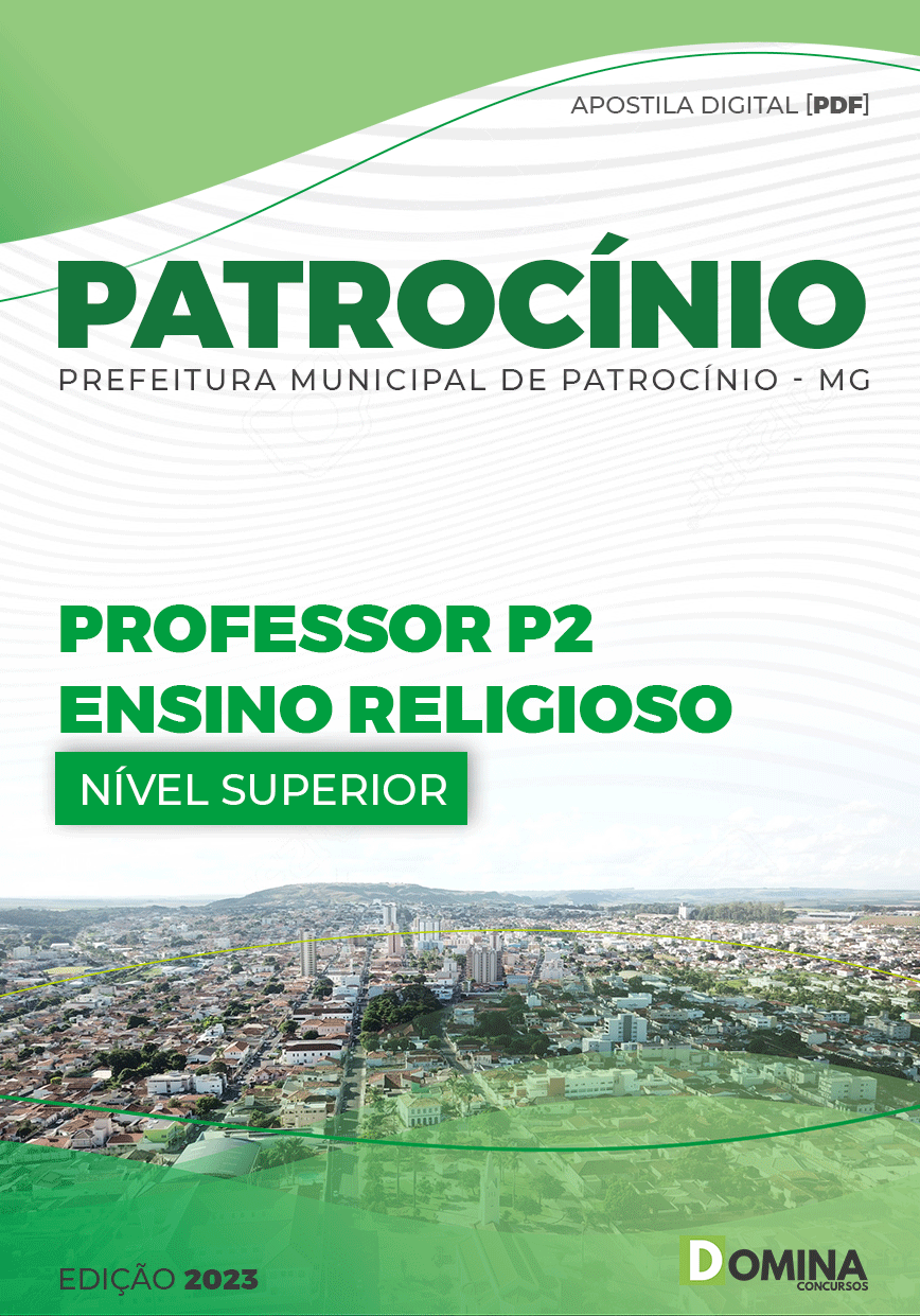 Apostila Pref Patrocínio MG 2023 Professor P2 Ensino Religioso