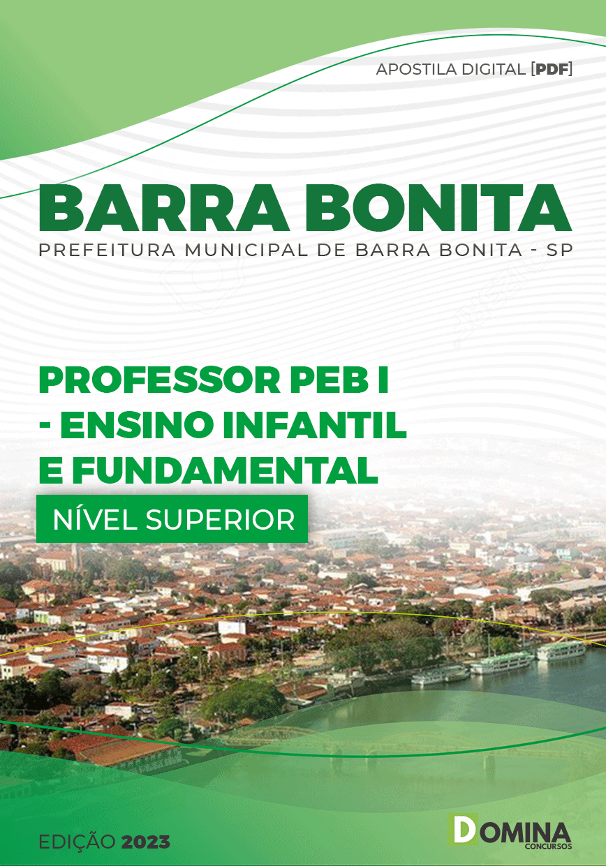 Apostila Pref Barra Bonita SP 2023 Professor Ensino Infantil Fundamental