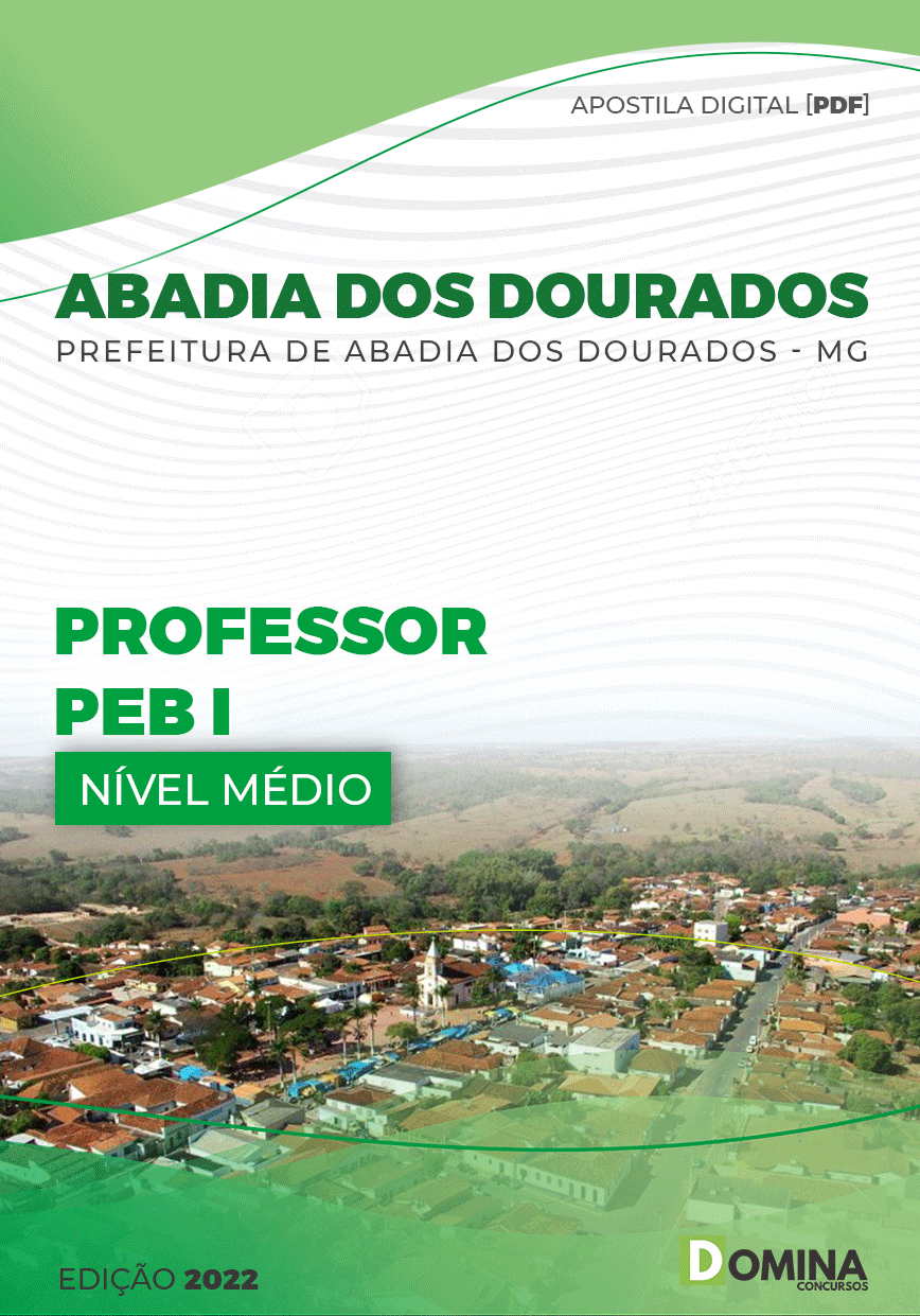 Apostila Pref Abadia Dourados MG 2022 Professor PEB I