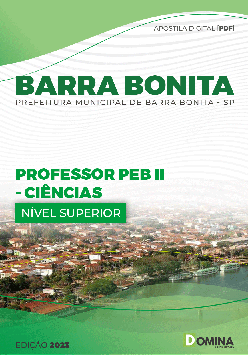 Apostila Pref Barra Bonita SP 2023 Professor PEB II Ciências