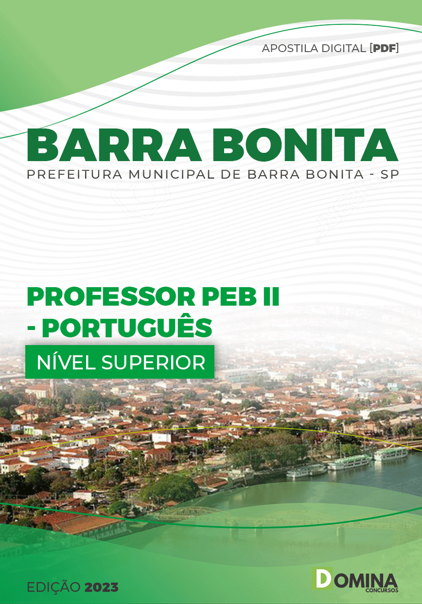 Apostila Pref Barra Bonita SP 2023 Professor PEB II Português