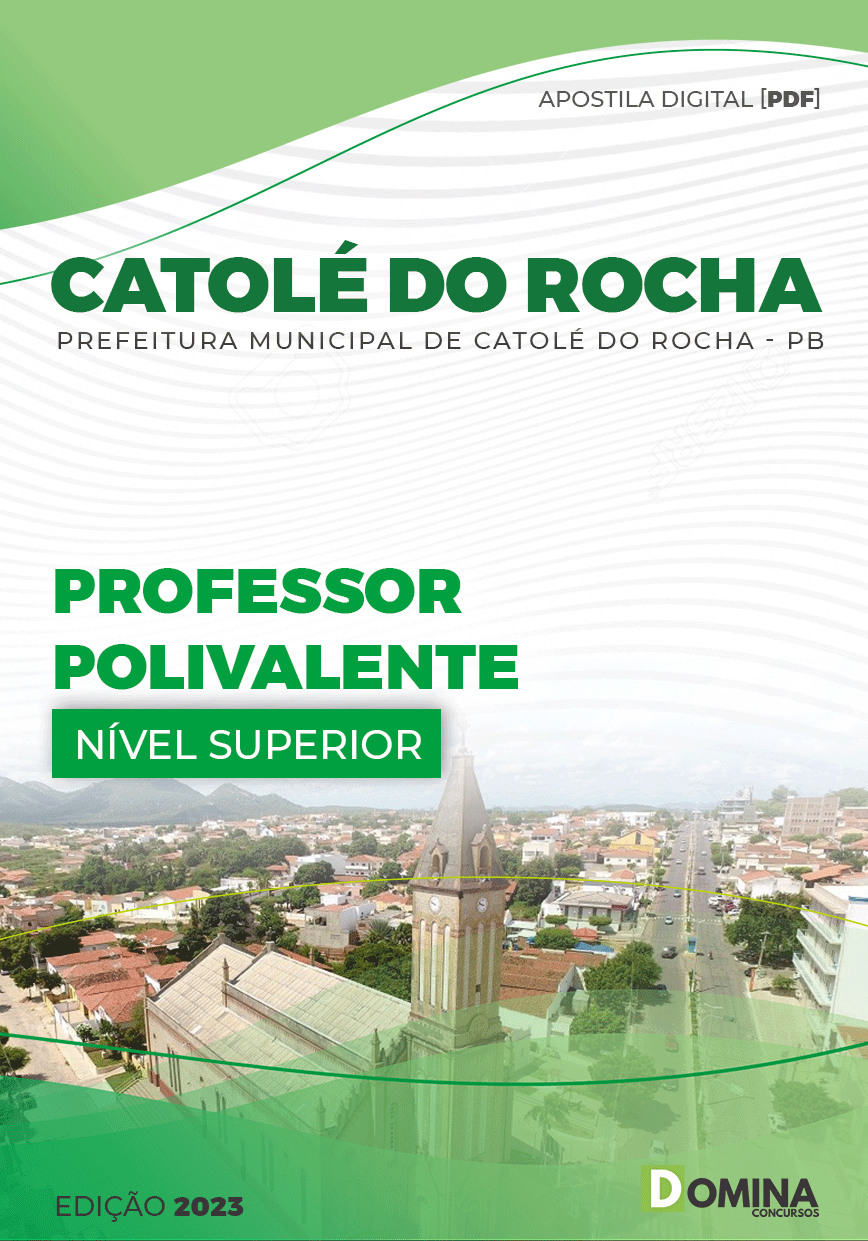 Apostila Pref Catolé Rocha PB 2023 Professor Polivalente