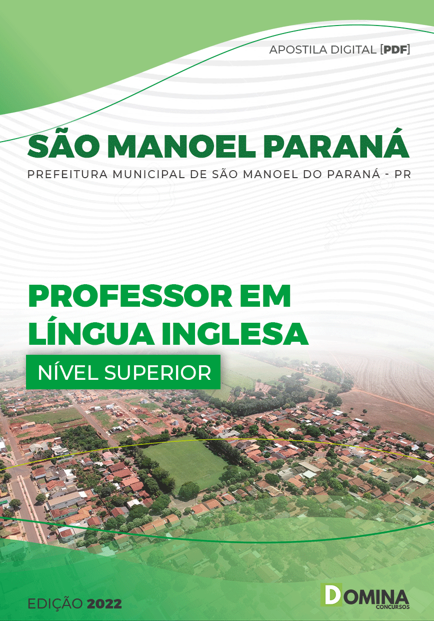 Apostila Pref São Manoel Paraná PR 2022 Professor Língua Inglesa