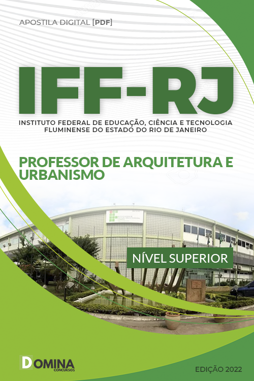 Apostila IFF RJ 2022 Professor Arquitetura Urbanismo