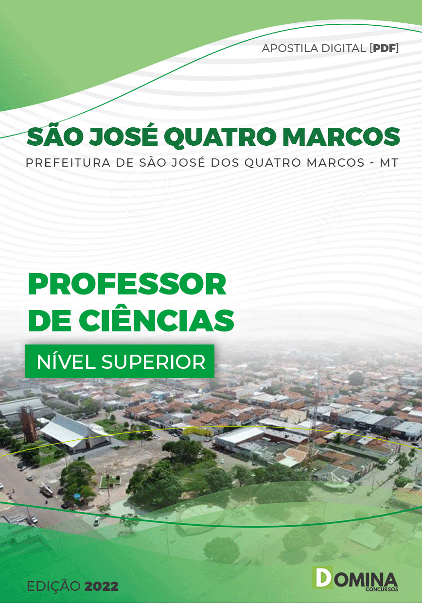 Apostila Pref São José Quatro Marcos MT 2022 Professor Ciências