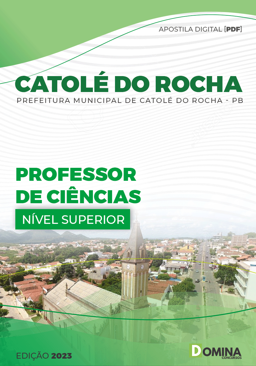 Apostila Pref Catolé Rocha PB 2023 Professor Ciências