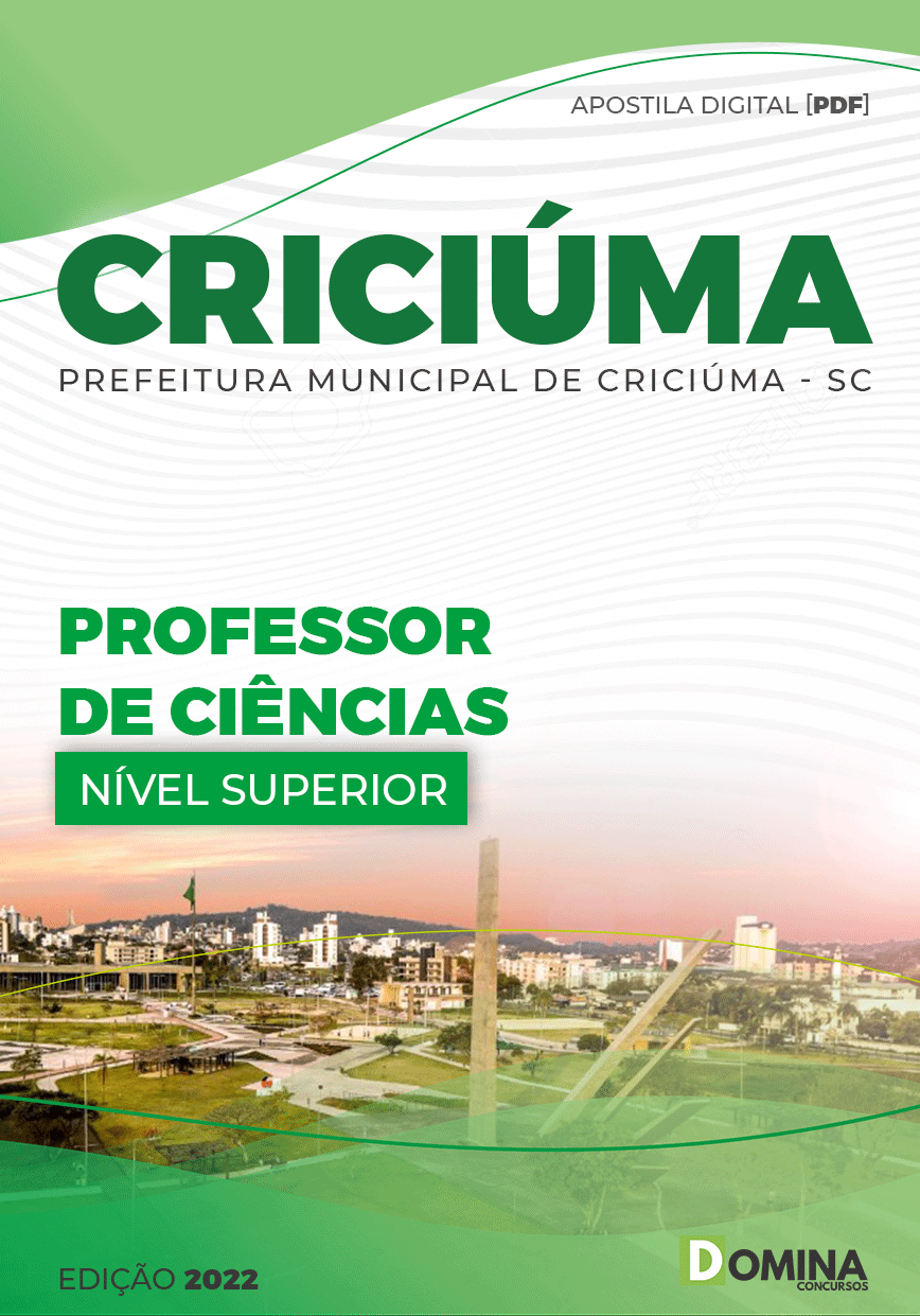 Apostila Pref Criciúma SC 2022 Professor Ciências