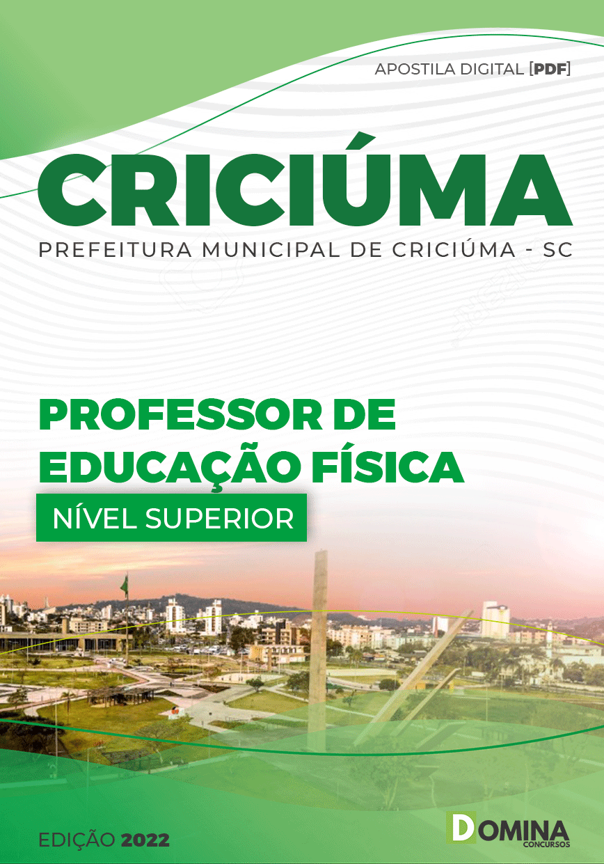 Apostila Pref Criciúma SC 2022 Professor Educação Física