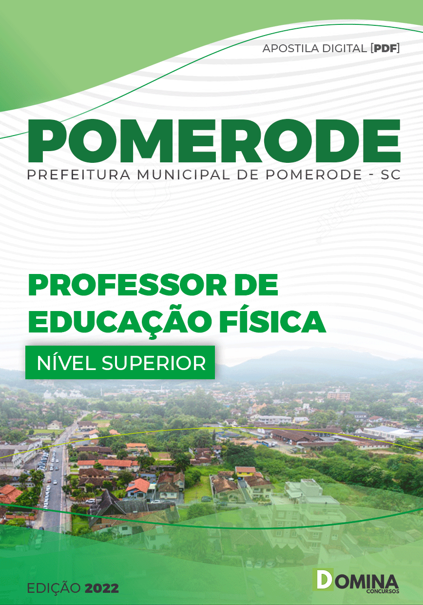 Apostila Pref Pomerode SC 2022 Professor Educação Física