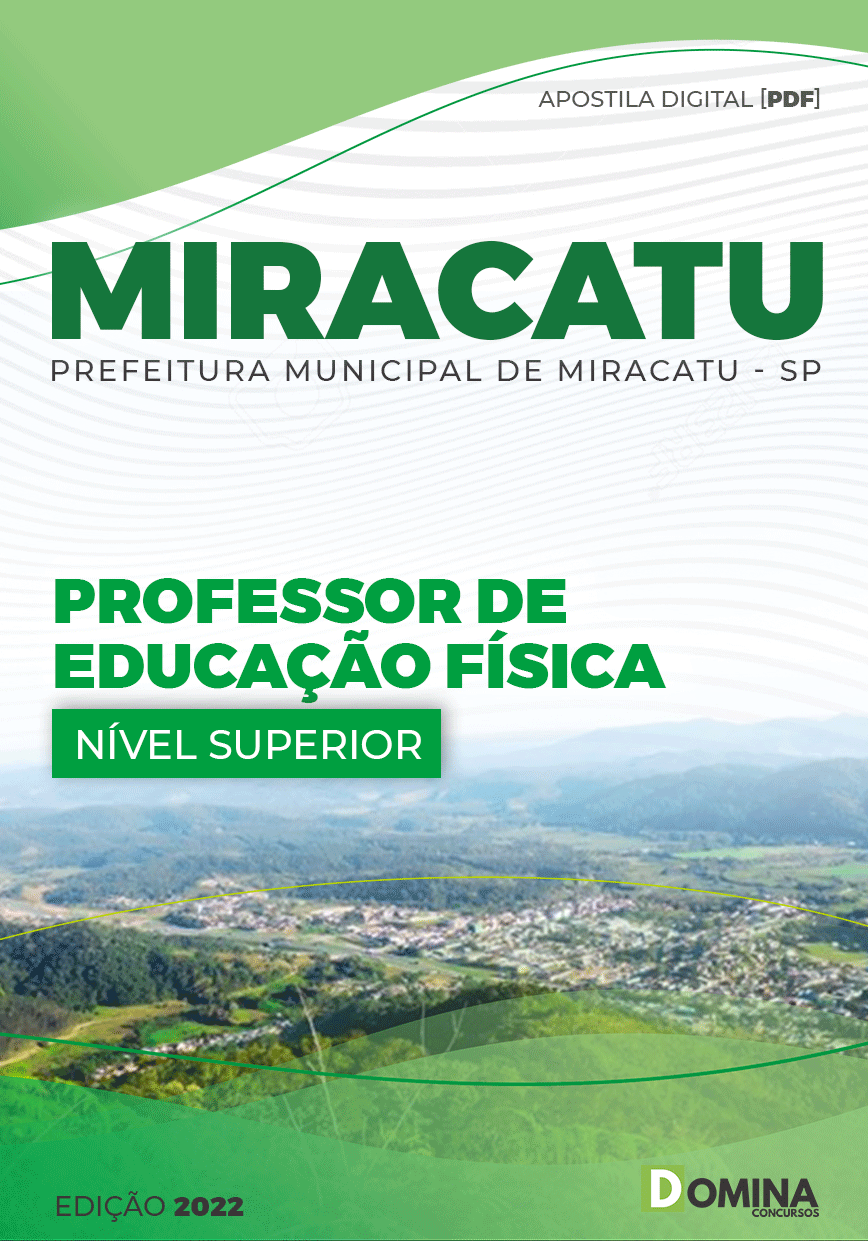Apostila Pref Miracatu SP 2022 Professor Educação Física