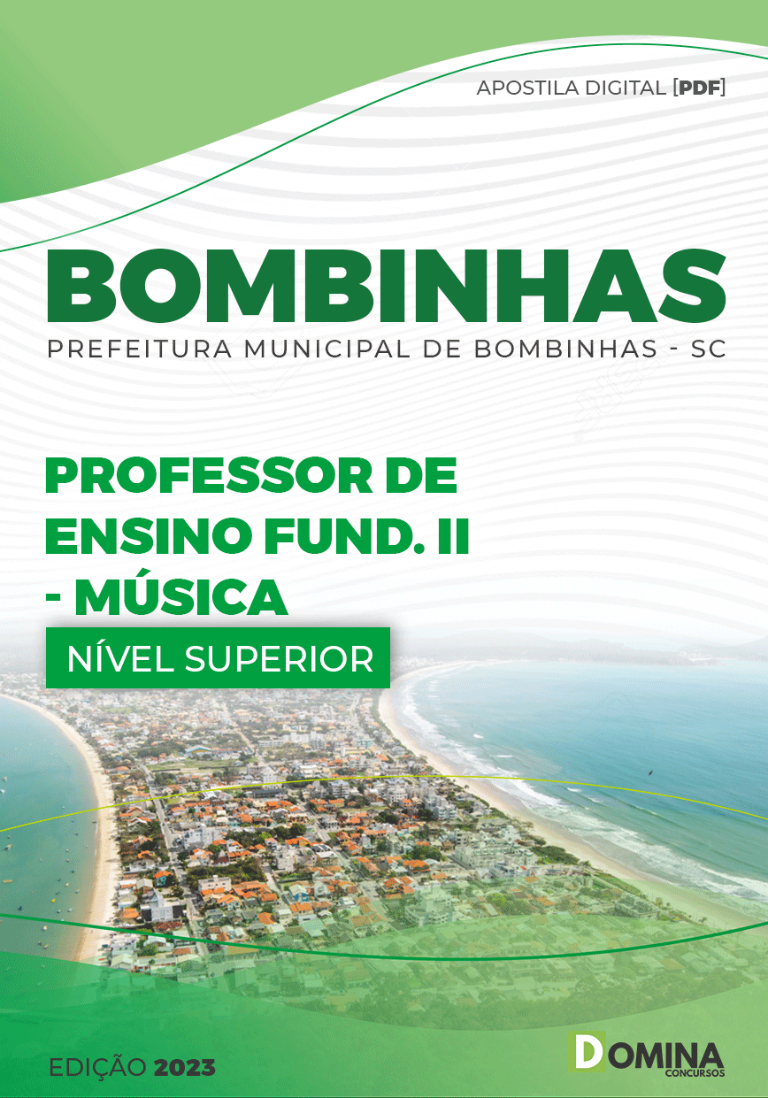 Apostila Pref Bombinhas SC 2023 Professor Ensino Fund II Música