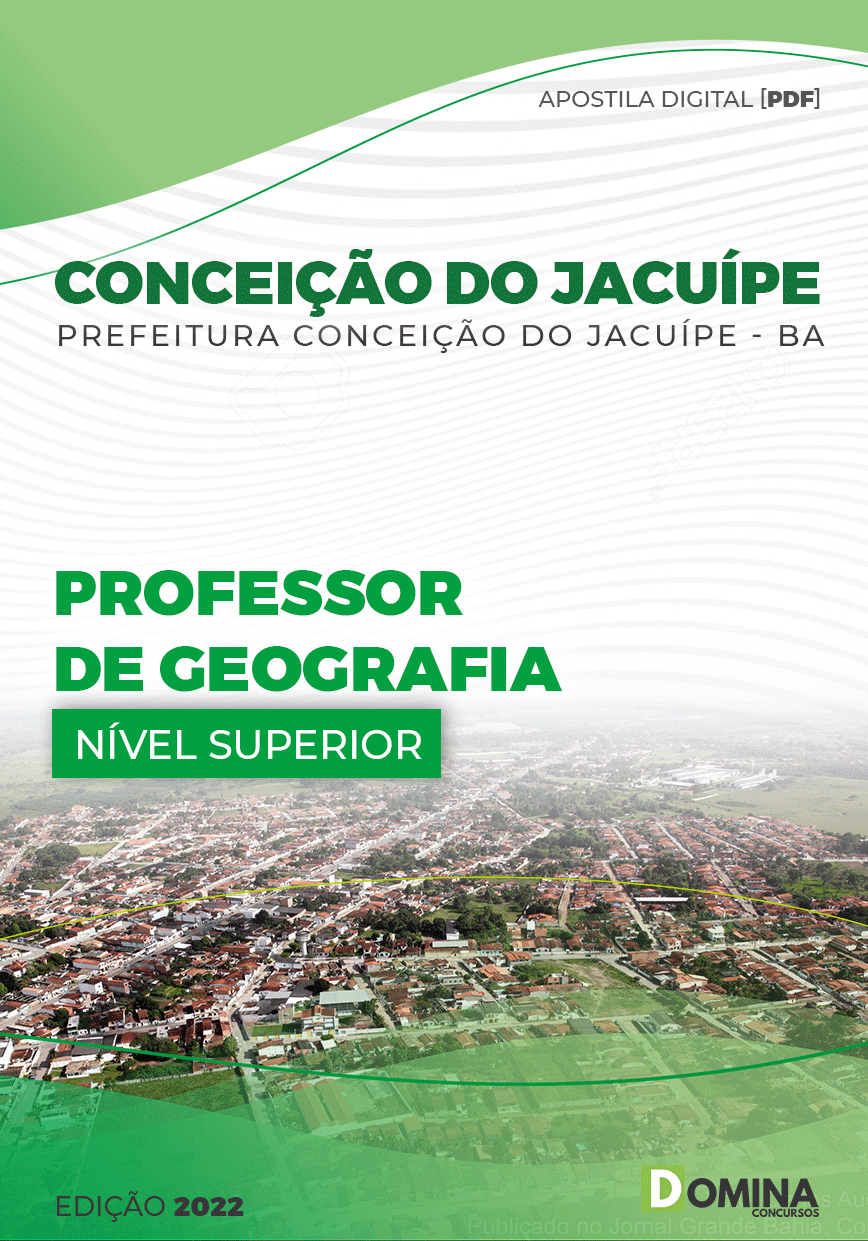 Apostila Pref Conceição Jacuípe BA 2022 Professor Geografia