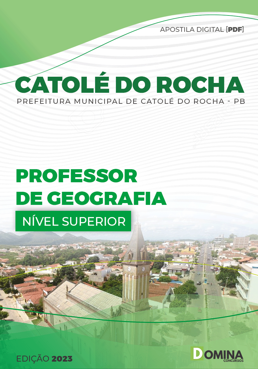 Apostila Pref Catolé Rocha PB 2023 Professor Geografia