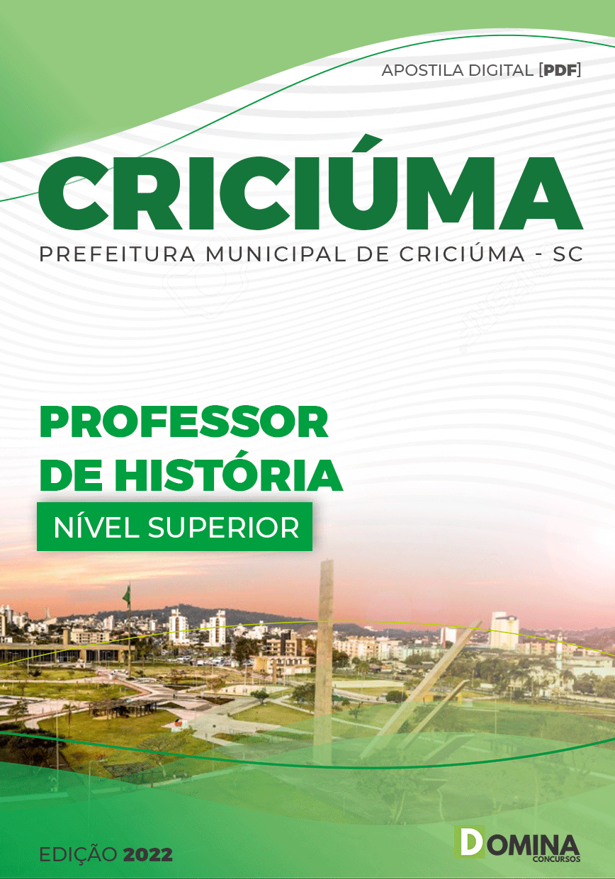 Apostila Pref Criciúma SC 2022 Professor História