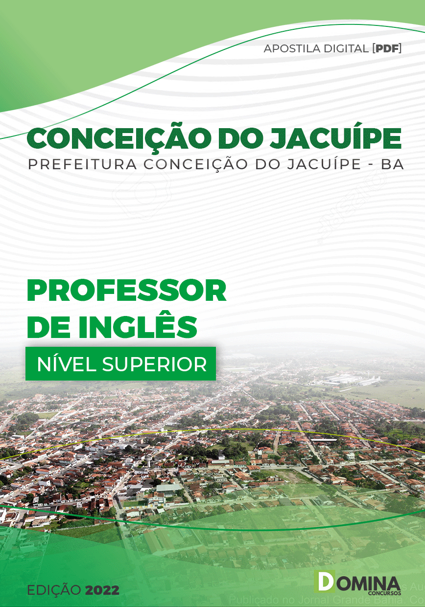 Apostila Pref Conceição Jacuípe BA 2022 Professor Inglês