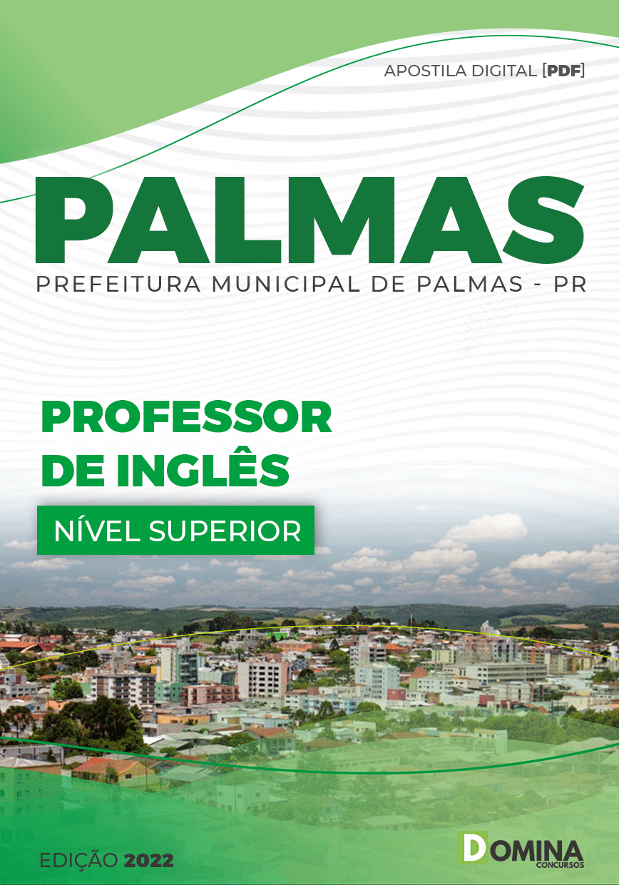 Apostila Concurso Pref Palmas PR 2022 Professor Inglês