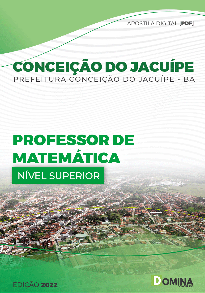 Apostila Pref Conceição Jacuípe BA 2022 Professor Matemática