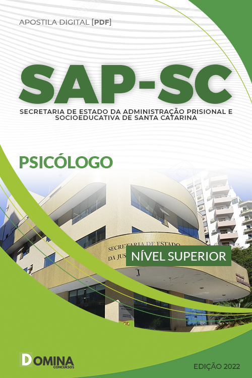 Apostila Concurso Concurso SAP SC 2022 Psicólogo