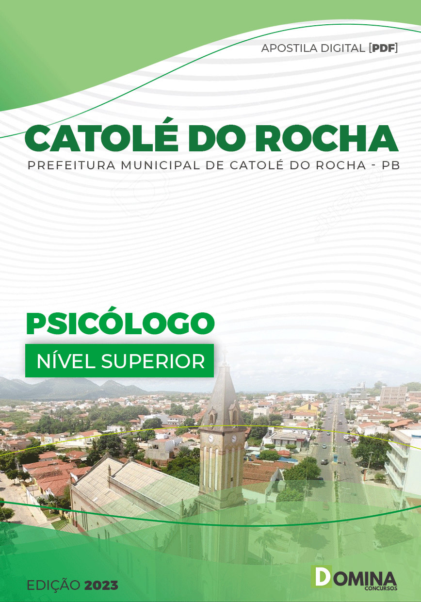 Apostila Digital Pref Catolé Rocha PB 2023 Psicólogo