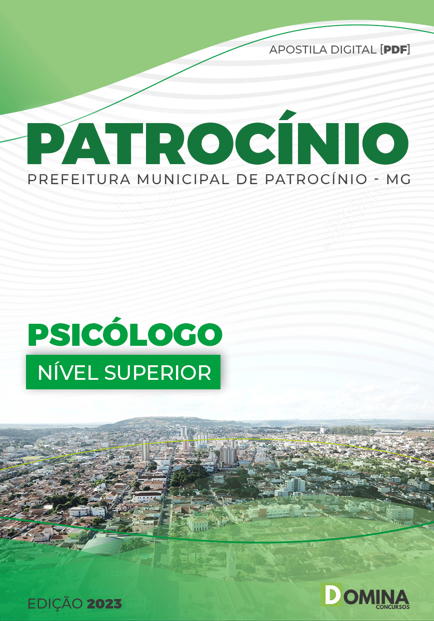 Apostila Concurso Pref Patrocínio MG 2023 Psicólogo