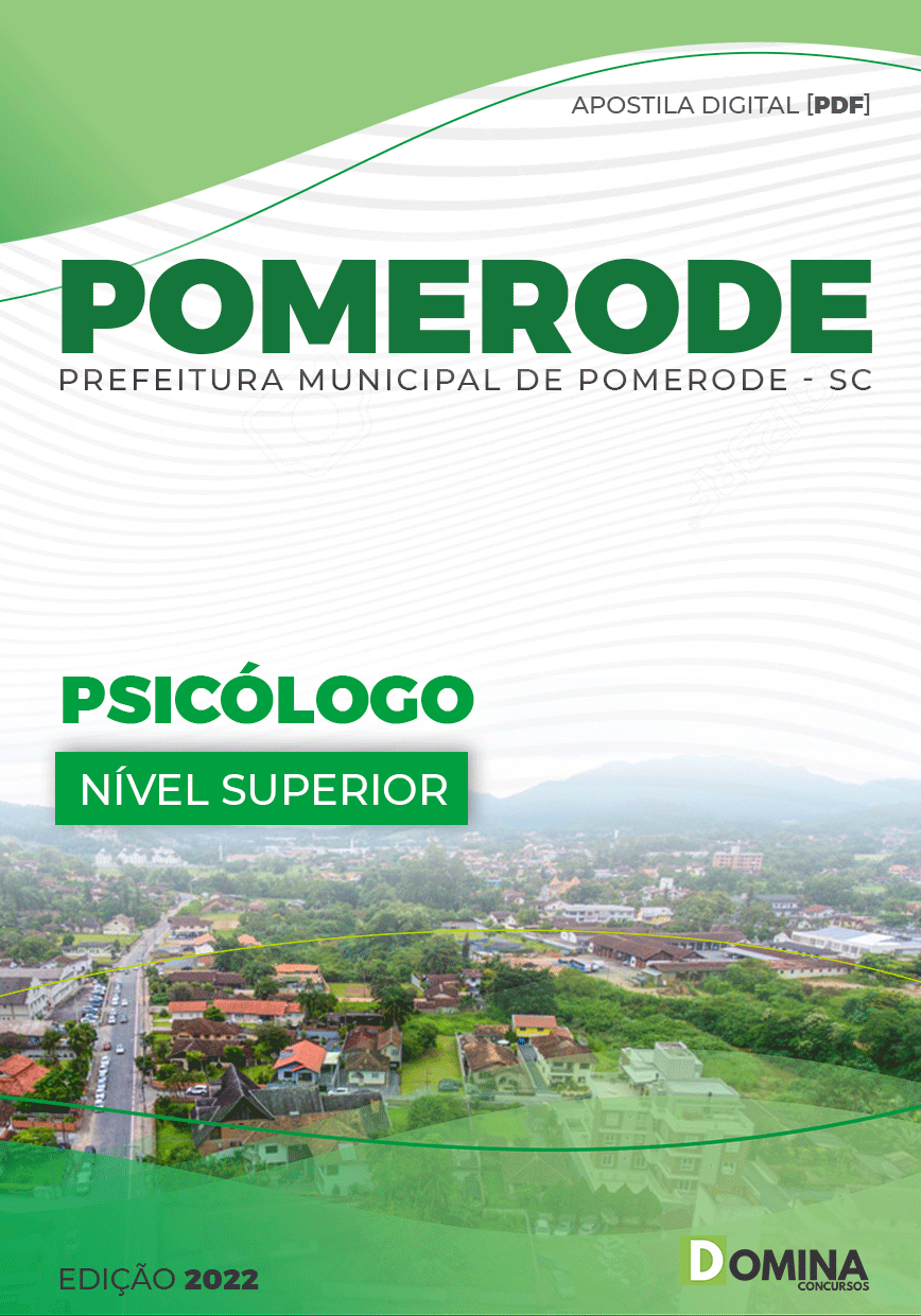 Apostila Concurso Pref Pomerode SC 2022 Psicólogo