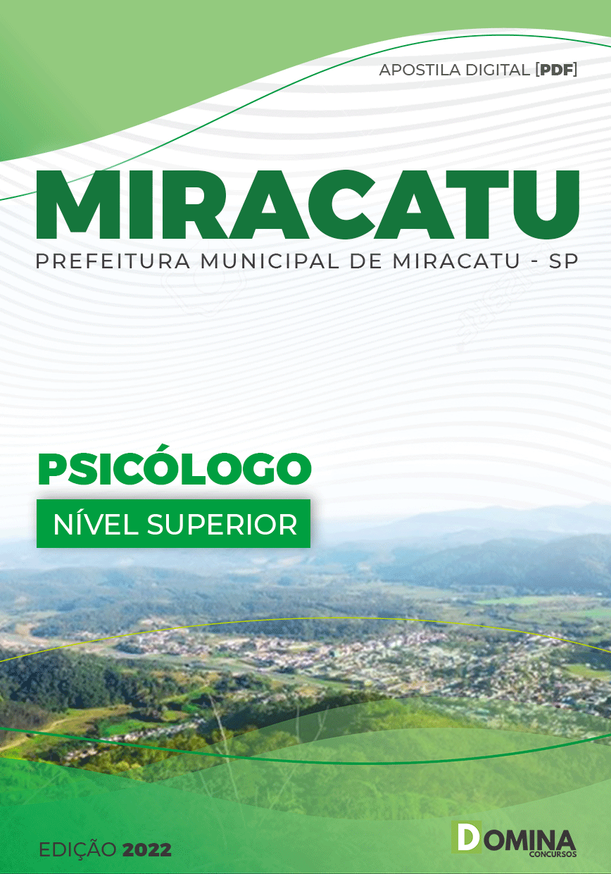 Apostila Concurso Pref Miracatu SP 2022 Psicólogo