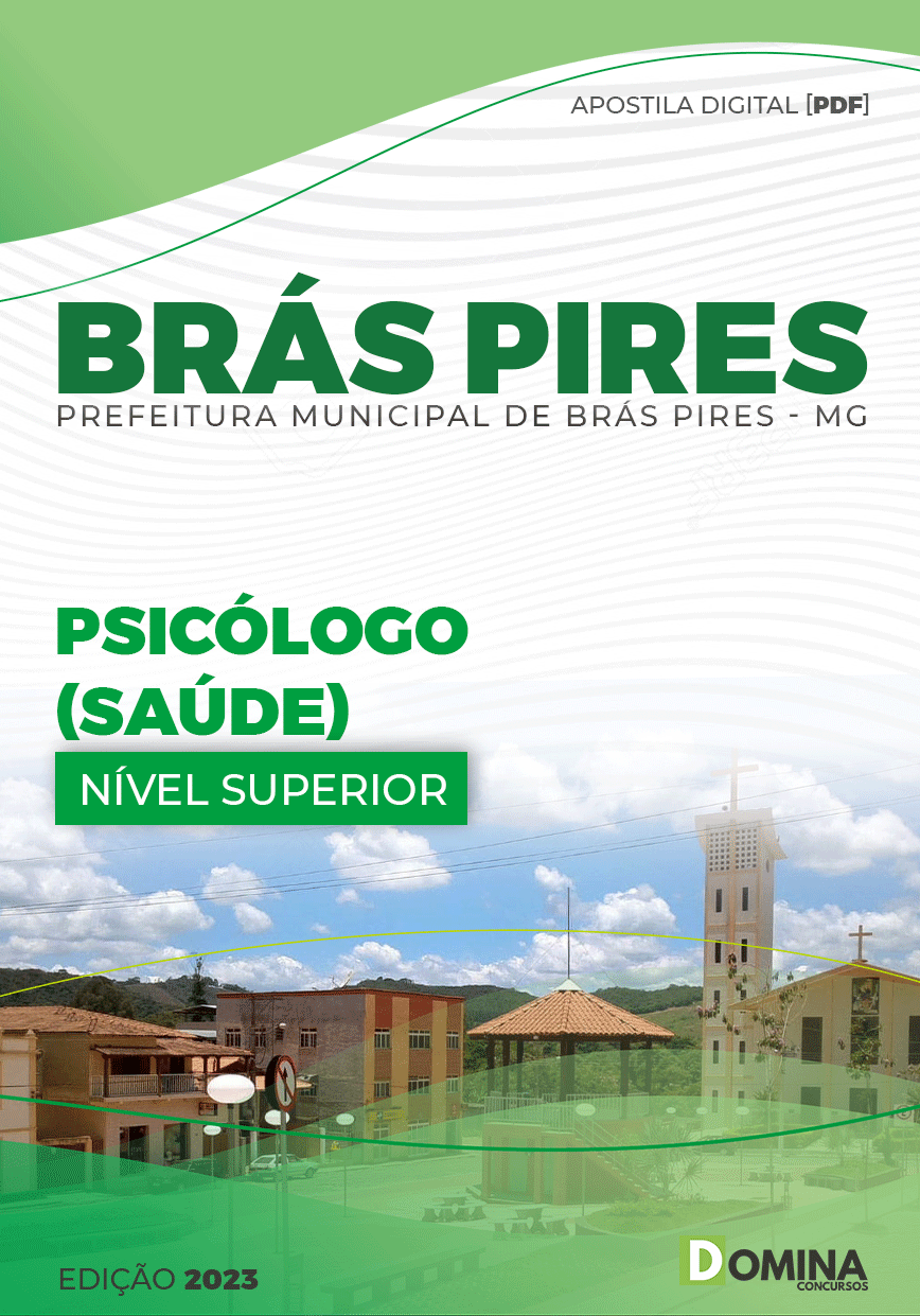 Apostila Digital Pref Brás Pires MG 2023 Psicólogo Saúde